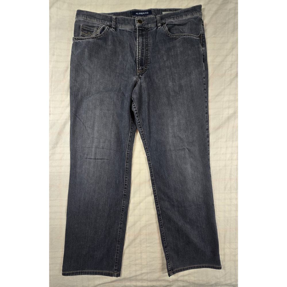 Alberto Mens T4000 Tommy Denim Jeans Comfort Fit Straight Stretch 38 x 34